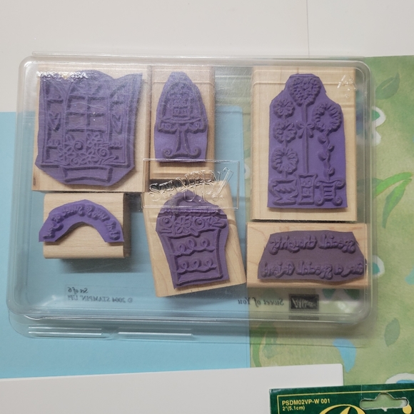 Stampin Up Sweet of You Wooden Block Rubber Stamp set - Picture 3 of 8